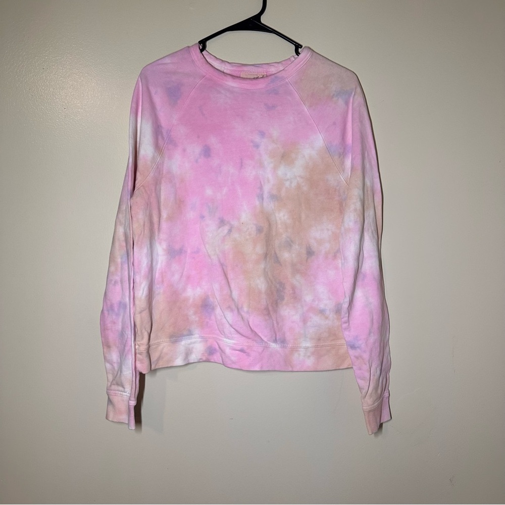 Universal Thread Pink and Tan Tie-Dye Sweatshirt